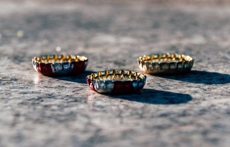 Bottle cap earrings