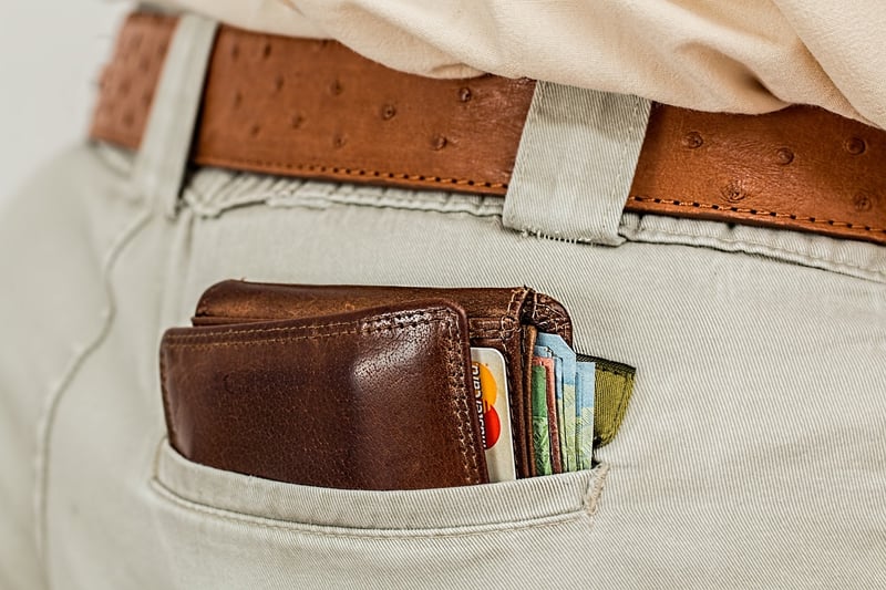 Upcycled leather wallet